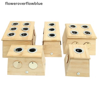 Floweroverflowblue Burning Holder Single holes Moxa Box for Acupuncture Points Moxibustion Massage FFB