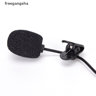 [rfe] mini micrófono manos libres de 3,5 mm de alta calidad con clip en solapa lavalier para pc/laptop/negro/cvb