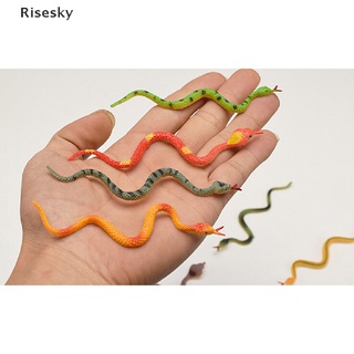 Risesky 12 Piezas De Juguete De Simulación De Plástico Modelo De Serpiente Divertida De Miedo Juguetes Nuevos