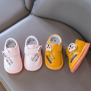 Bebé de dibujos animados inglés impresión antideslizante de fondo suave transpirable zapatos de niño