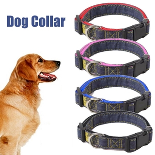 ALICE Nylon Collar doble Collar correa de cuello entrenamiento engrosado para perro pequeño al aire libre ampliación ajustable suministros para mascotas (4)