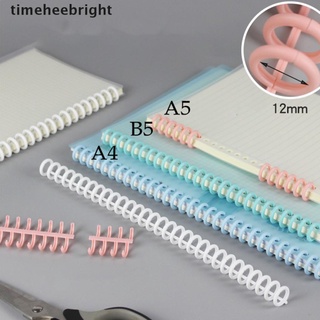 [timehee] Plastic 30-Hole Loose Leaf Binders Ring Binding A4 A5 A6 For DIY Paper Notebook .
