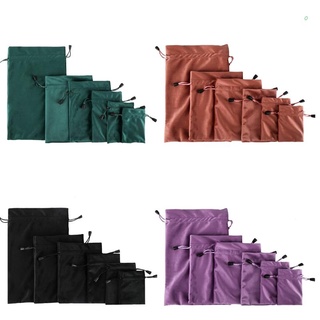 fir 6pcs bolsa de paquete con cordón bolsas de regalo de boda joyería pequeñas bolsas de embalaje (1)