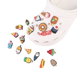 CHARMS nuevo pvc jibbitz agujero zapatos hebilla accesorio helado dibujos animados encantos decoración de zapatos