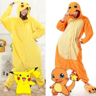 Adulto Pikachu pijamas de dibujos animados Animal suave franela Onesie ropa de dormir traje