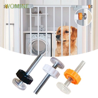 WOMINE Kit Gate Bolts Gate Bolts Accessories Screws/Bolts With Locking Fence Screws Guardrail Pet Safety Baby Doorways Baby Safe/Multicolor