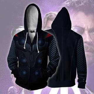 Thor Zipper Hoodie Marvel Superhero Zipper Coat 3D print Jacket fashion Outerwear (1)
