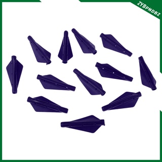 12 pzs Fletching de plumas de plástico para flechas de tiro con arco DIY