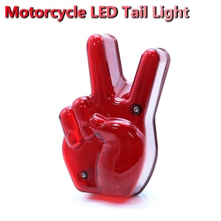 Motocicleta LED Luz Trasera Dedo Lámpara Licencia De La Placa De Para Harley Sportster Cafe Racer