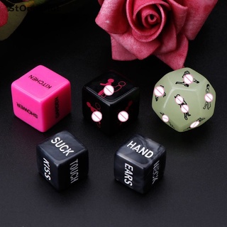 [StOnesHot] 5pcs Sex Dice Fun Adult Erotic Love Sexy Posture Lovers Humour Game Novelty Toy .