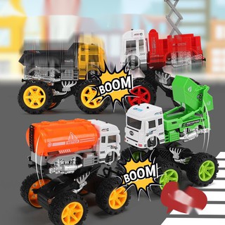 Children's toys impact deformation fire engineering vehicle inertial off-road vehicle model toy
