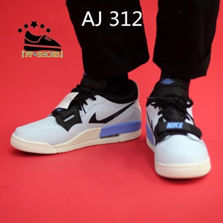 『FP•Shoes』 moda Nike AIR JORDAN LEGACY 312 bajo AJ zapatos de baloncesto AJ312 hombres zapatos de deporte de las mujeres zapatos de los amantes de los deportes zapatos azul claro Kasut EU36-44 (2)