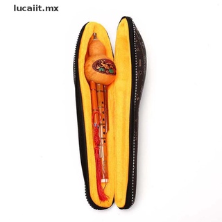 【lucaiit】 Chinese Hulusi Gourd Cucurbit Flute Ethnic Musical Instrument Key Of C With Case [MX]