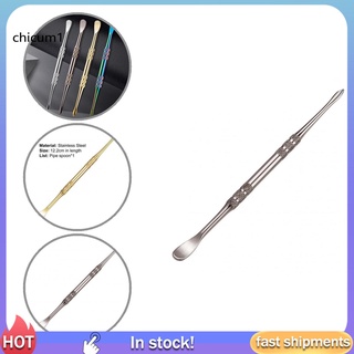 CC Pointed Smoke Pipe Spoon Double-ended Smoke Oil Cleaning Tool Excellent Corrosion Resistance for Adult