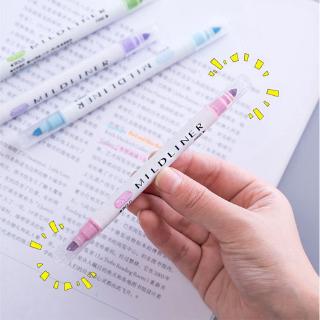 12 Pcs/set Japanese Mildliner Pens Milkliner Double Headed Fluorescent Pen Cute Art Highlighter Drawing Mark Pen Stationery (8)