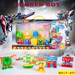 Número botas Robot figuras equipo de deformación juguetes niños