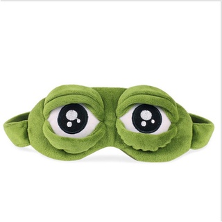 # DS Funny Pepe Frog Sad 3D Máscara De Ojos Cubierta De Dibujos Animados Felpa Dormir