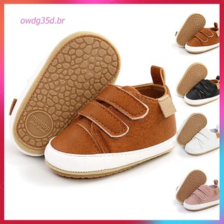 WALKERS Bebé bebé niñas niños caminantes zapatos zapatilla de deporte de cuero suave antideslizante suela de goma/bebés