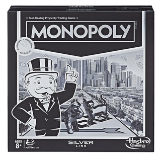 Nuevo juego De mesa Monopoly línea plateada edición única Game By Hasbro-Lacrado
