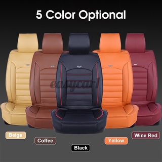Universal Car Front Seat Cover Breathable PU Leather Cushion Mad Pad Back Cover (2)