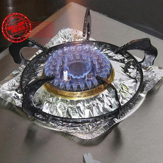 10Pcs estufa de Gas cocina protectores cubierta de aluminio protector de almohadilla espesar forro de papel estufa limpia X9N5