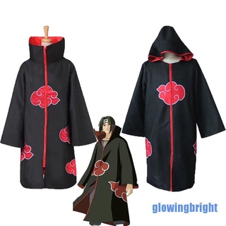🙌 [Glowingbright 0714] Animer Cosplay disfraz Akatsuki itachi capa de calidad Superior Anime convención 1U32