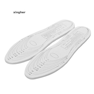 [xingher] 1 par de plantillas Unisex de espuma viscoelástica para zapatos entrenador cuidado de los pies confort alivio del dolor caliente