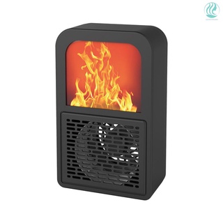Ventilador eléctrico calentador 3D llama caliente soplador de aire portátil calentador práctico calentador para el hogar oficina hogar ventilador calentador radiador