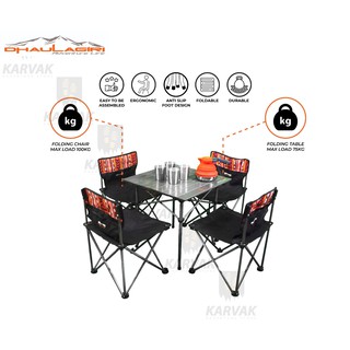 Dhaulagiri mesa plegable y sillas de mesa y silla