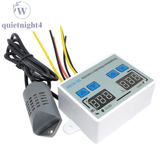 xk-w1099 dual termostato digital humidistat huevo incubadora temperatura humedad controlador regulador higrómetro 24v