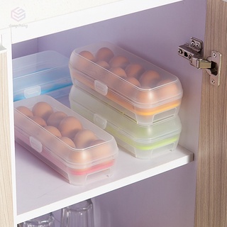 huevos congelador caja nuevo multicolor caja de almacenamiento higiénica huevo 10pcs huevos titular nevera bandeja caliente de plástico