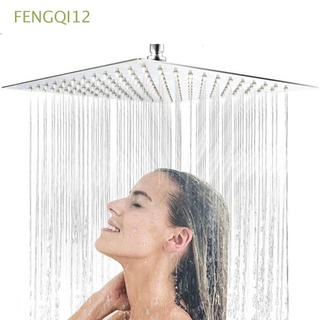 fengqi12 cabezal de ducha de baño grande rociador grifo spa acero inoxidable de alta presión lluvia grifo de agua boquilla cuadrada