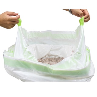 Blanco (un paquete de 7 unidades) lazy pala libre de basura bolsa de recogida de caca bolsa de caca gato bolsa de caca mascotas suministros de limpieza (4)