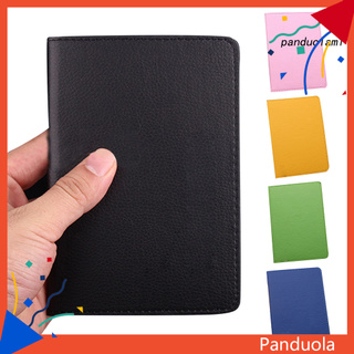 pandu color sólido portátil pasaporte caso de identificación cubierta titular protector organizador