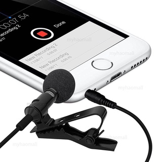 [BS] Pc/teléfono/cámara Mini micrófono USB solapa Lavalier micrófono portátil externo ojal micrófonos para iPhone portátil Co 3m