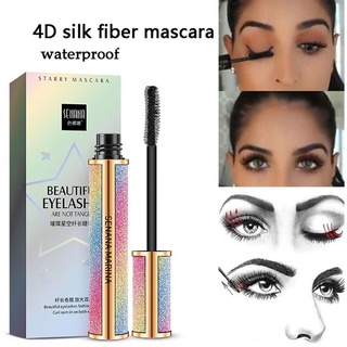Vivid Galaxy Mascara 4D Silk Fiber Lashes Thick Lengthening Mascara Eye Eyelash Curling Waterproof Extension Eye Makeup