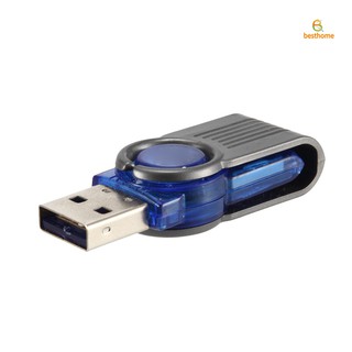 Venta BH Mini USB 2.0 Micro SD TF lector de tarjetas de memoria de alta velocidad de plástico girar adaptador para Tablet PC portátil anne01.mx (2)