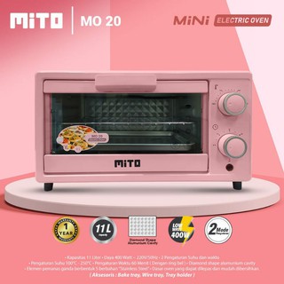 Mito horno eléctrico 11 litros - MO 20 - mini horno tostador - garantía oficial