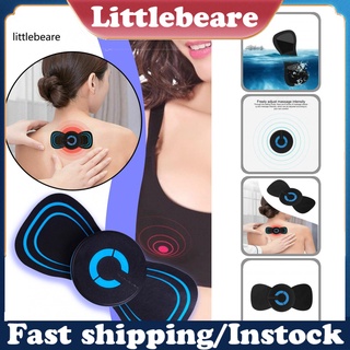 <littlebeare> Mini almohadilla de masaje de cuello eléctrico potenciador de senos masajeador ajustable cuerpo para adultos
