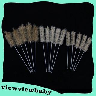 [viewviewbaby.] 15PCS Universal Fit Lab Test Tube Beaker Brushes Set Cleaning Tool 3-Size