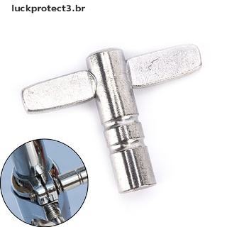 Luckprotect3.[br] B-baquetas De Metal Para batería/juego De piel/llave/Afinador cuadrado/herramienta duradera