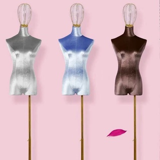 Maniquí de Color para mujer ropa interior de terciopelo hielo tienda estante de exhibición cuerpo completo Maniquí vestido de novia estilo europeo efkQ (3)