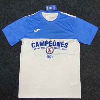 21/22 camiseta de fútbol Cruz Azul/Cruz Azul campeón edición campeón camiseta de fútbol uniforme para hombre