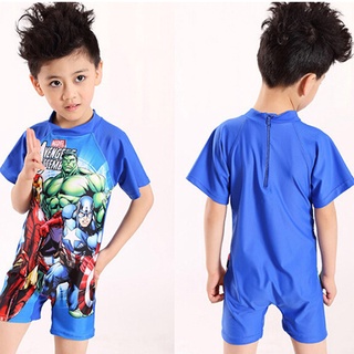 YL Boy niños superhéroe Spiderman traje de baño Superman trajes de baño 3 11 Y MY (8)