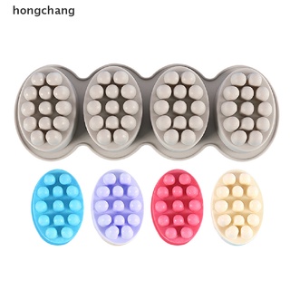 hongchang 3d hecho a mano jabón de silicona moldes diy resina forma ovalada jabón de masaje manualidades mx