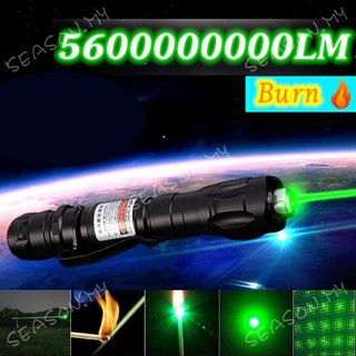 Super Potente Láser De Combustión 5Miles Gama 532nm Verde/Rojo Puntero Lápiz De Luz Visible Haz 8000M Lazer Antorcha (1)