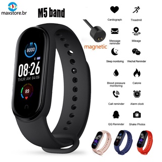 YL🔥Stock listo🔥Nuevo reloj inteligente / pulsera deportiva Xoss M5 Bluetooth 4.2 a prueba de agua de Checks Charge Magn Tica