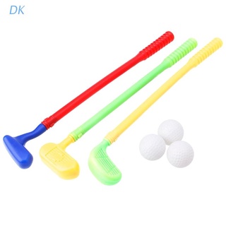 Dk robusto Mini juego de deportes de Golf 3 clubes+3 pelotas de Golf Club juguetes al aire libre de los niños
