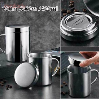 260/500ml taza de café cerveza taza de té plata casa con tapa de acero inoxidable (4)