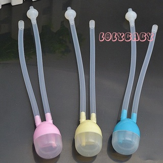 [ lolybaby ] Baby Nasal Aspirator Nose Congestion Relief Cleaner Safety Vacuum Snot Sucker Newborn Infant Baby Nasal Care (8)
